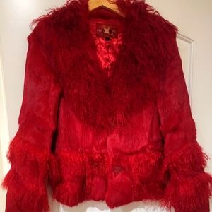 Real fur jacket